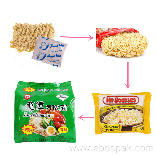 High Speed Automatic Indomie noodles flow packing line